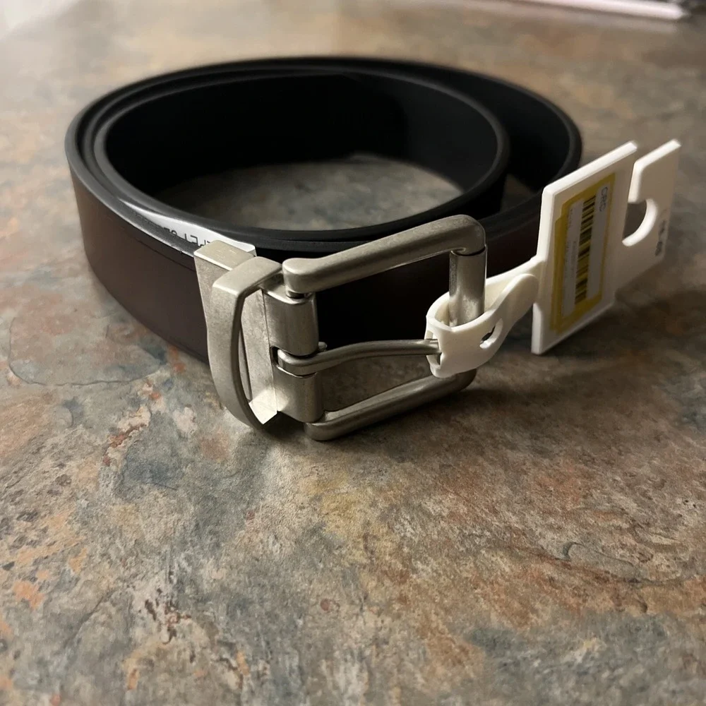 Goodfellow men's brown dress belt‎ large NWT